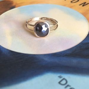 Melanie Casey Cushion Rose Cut brown diamond ring